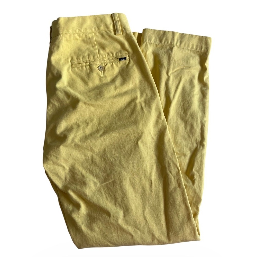 Polo Ralph Lauren Classic Fit Pants Mens 31x30 (Fits 32x30) Yellow Preppy
